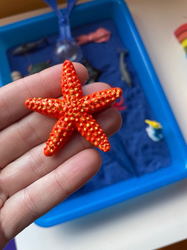 bandeja sensorial animales marinos