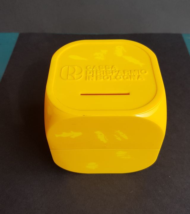 Salvadanaio plastica Vintage Pubblicitario Banca