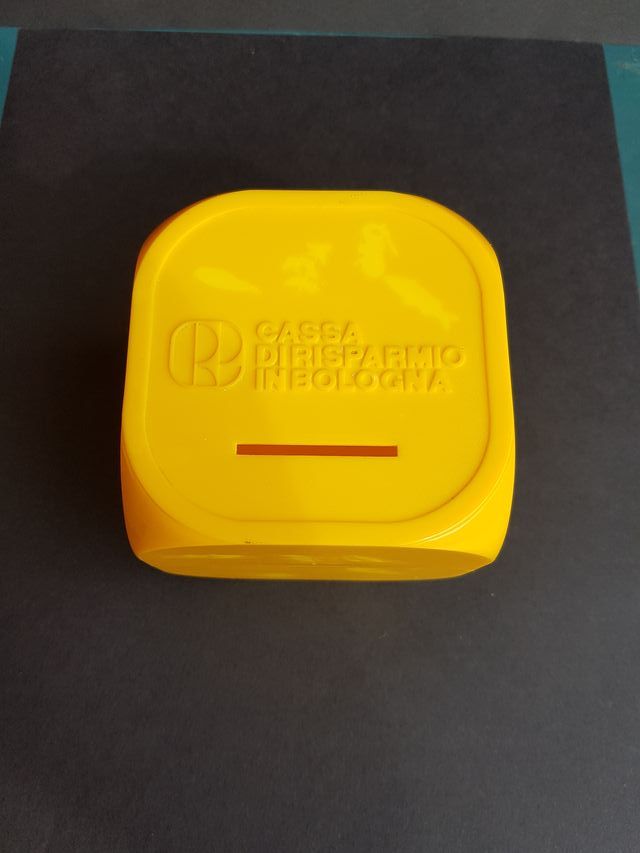 Salvadanaio plastica Vintage Pubblicitario Banca