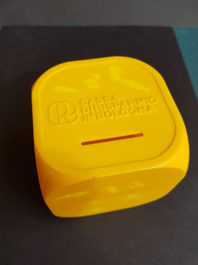 Salvadanaio plastica Vintage Pubblicitario Banca