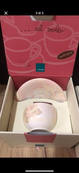 Tazze Thun Al Volo - Coppia Nuove