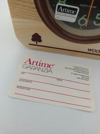 Orologio sveglia in legno Artime 