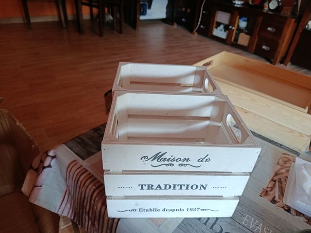 Scatole in legno vintage - Decorazione