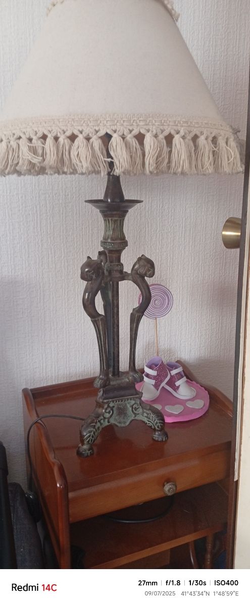 Lámpara vintage estilo antiguo