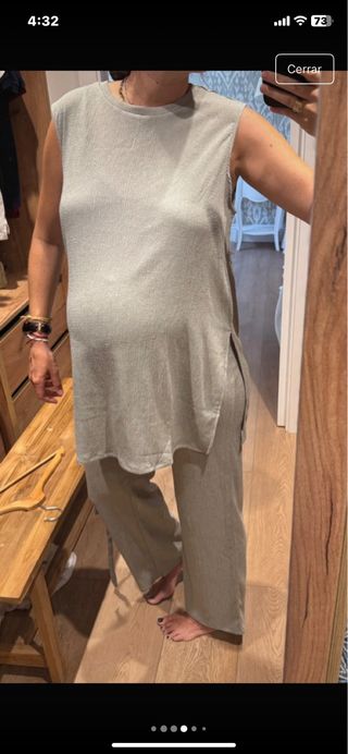 Premamá H&M - Conjunto Verde M