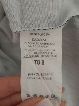 Gonna corta bianca e nera Tg S