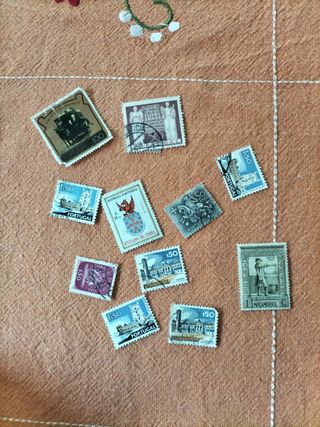Sellos antiguos Inglaterra, Irlanda Bélgica, Suiza