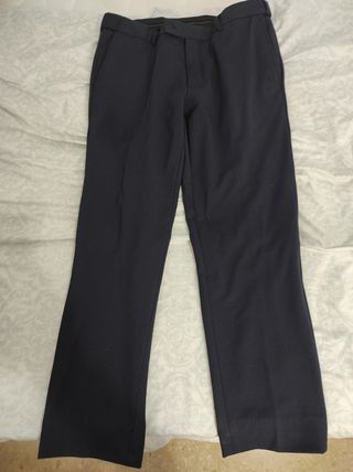 Traje azul marino elástico - Boda