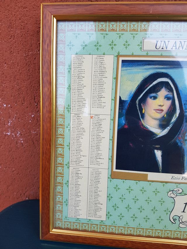 Quadro Vintage Calendario 1931