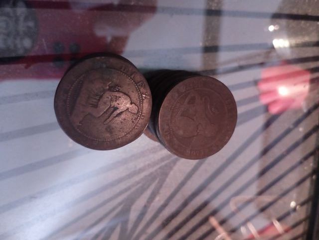 Monedas 10 céntimos 1870