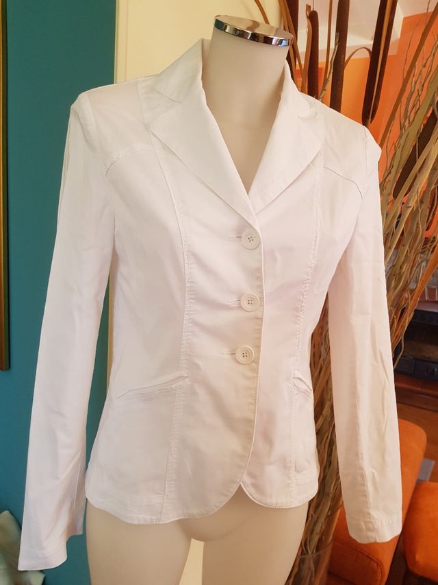 Giacca bianca estiva tg 42 italiana