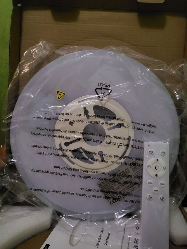 Lámpara techo 3 luces LED