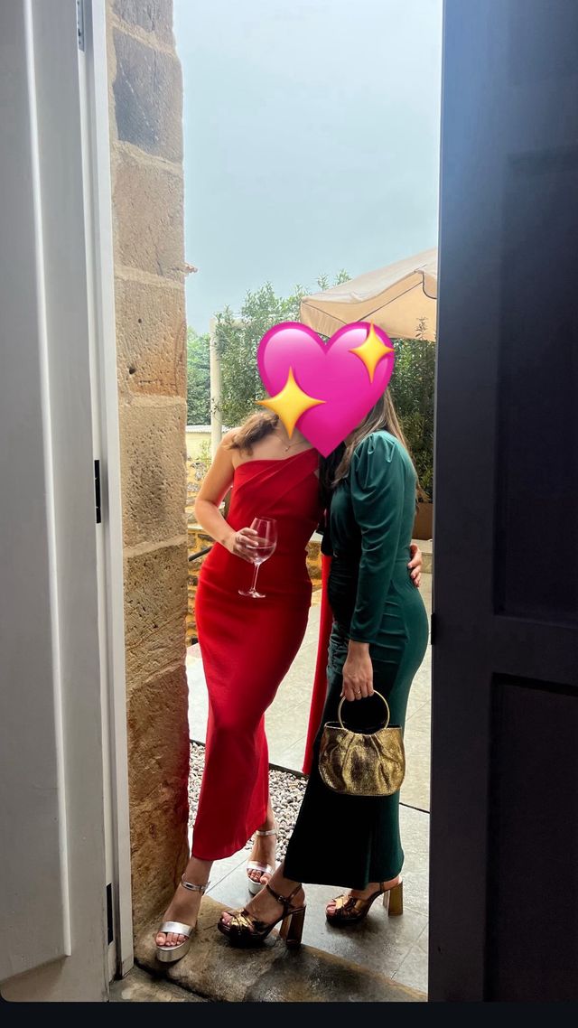 Vestido verde botella - Talla única