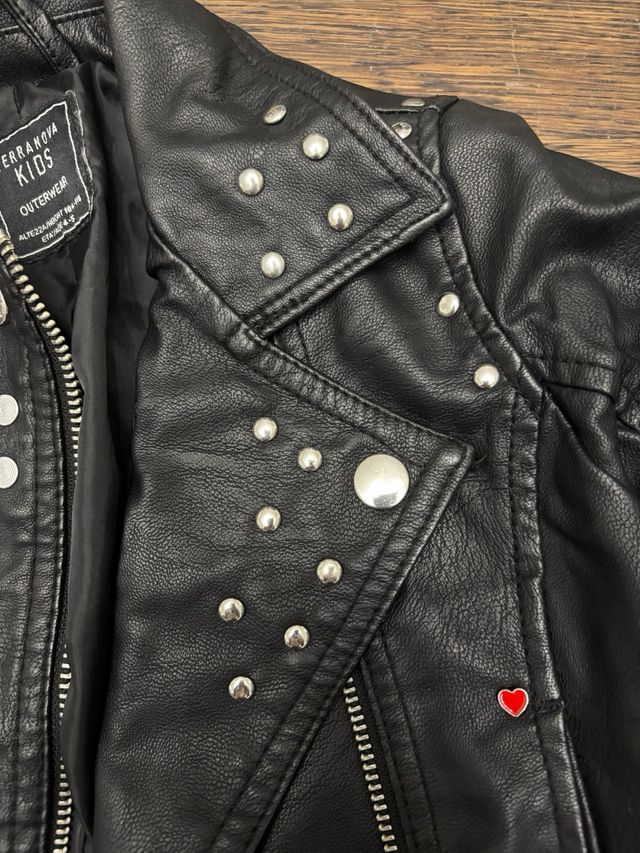 Giacca Pelle Bambina Terranova 4-5 anni