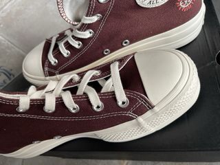 Converse plataforma marrones