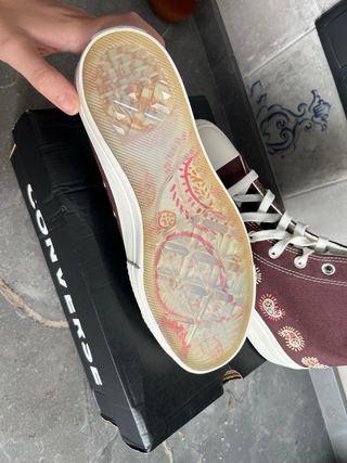 Converse plataforma marrones