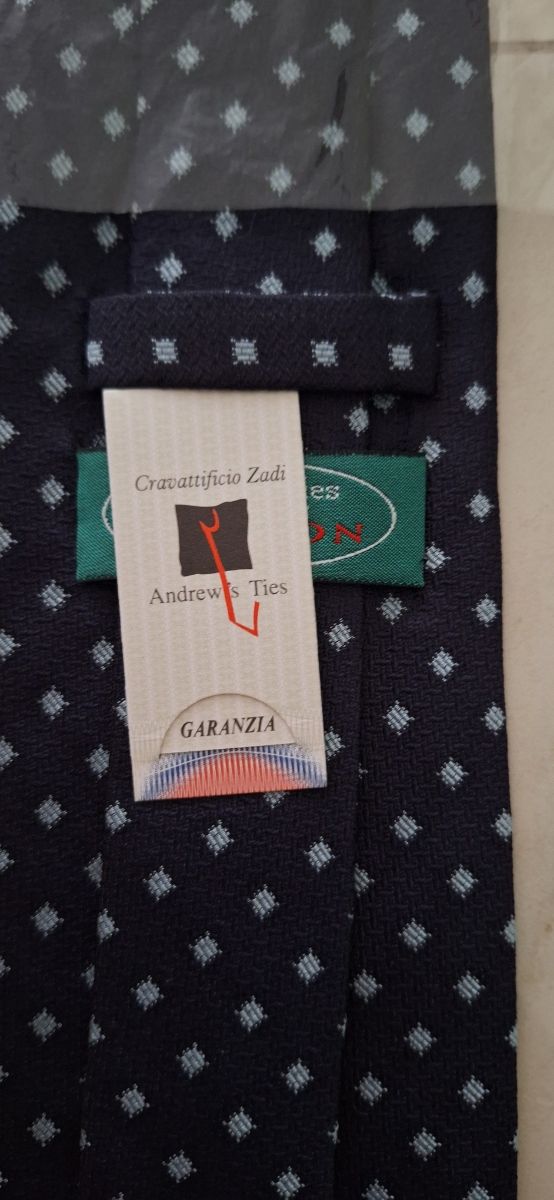 Cravatta blu Andrew's Ties - Uomo