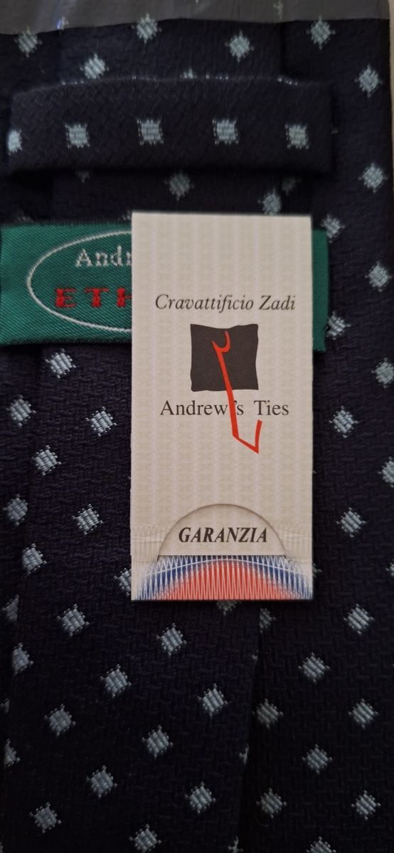 Cravatta blu Andrew's Ties - Uomo