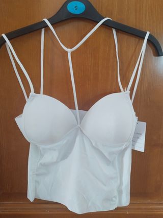 Top blanco mujer - Talla S