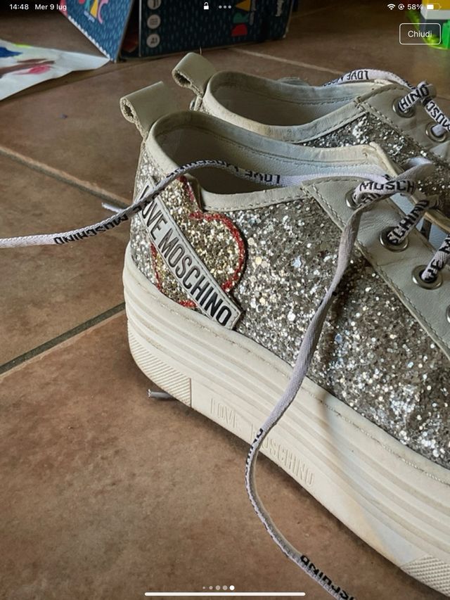Love Moschino Scarpe Glitter 37 buono stato
