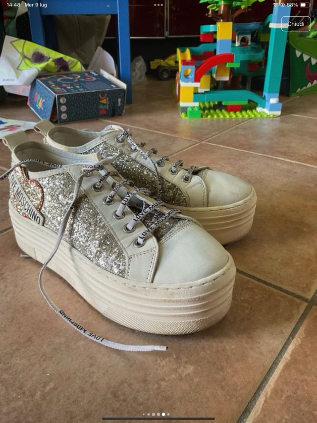 Love Moschino Scarpe Glitter 37 buono stato
