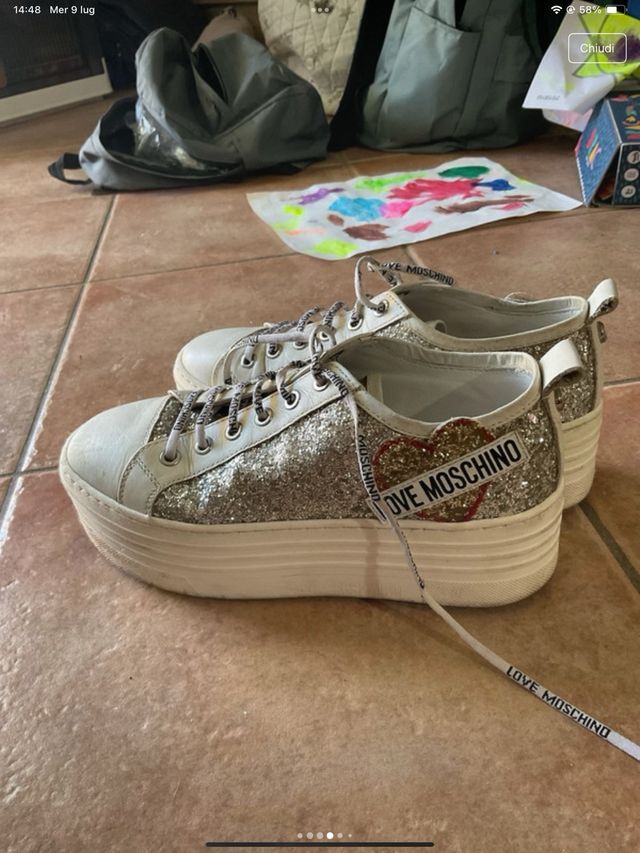 Love Moschino Scarpe Glitter 37 buono stato