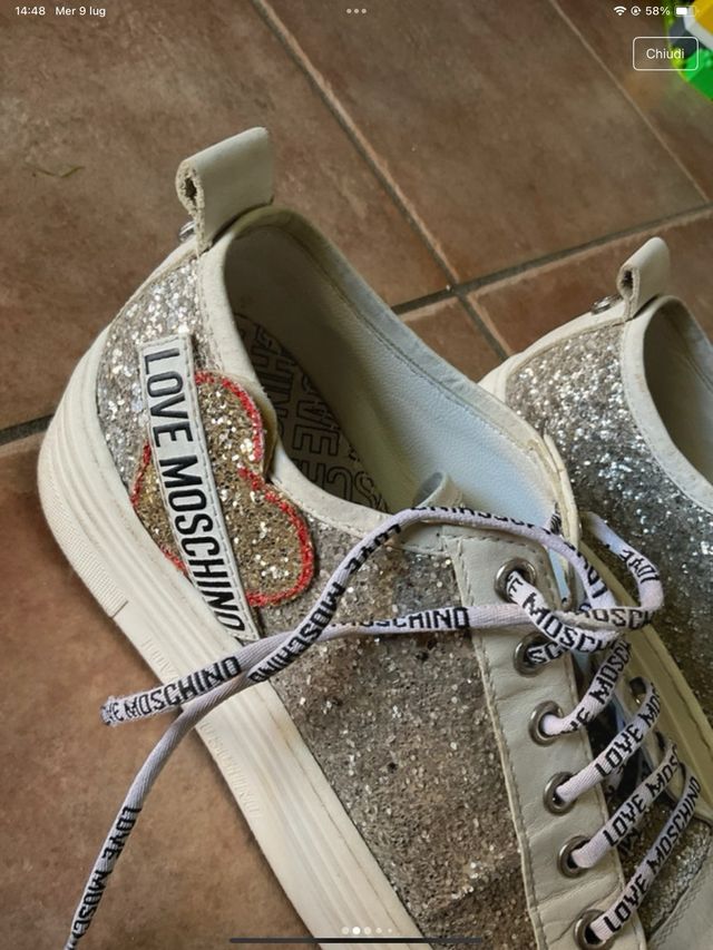 Love Moschino Scarpe Glitter 37 buono stato