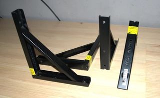 4 escuadras metalicas negras