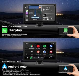 Pantalla Carplay Coche 9" para A-pple y Android