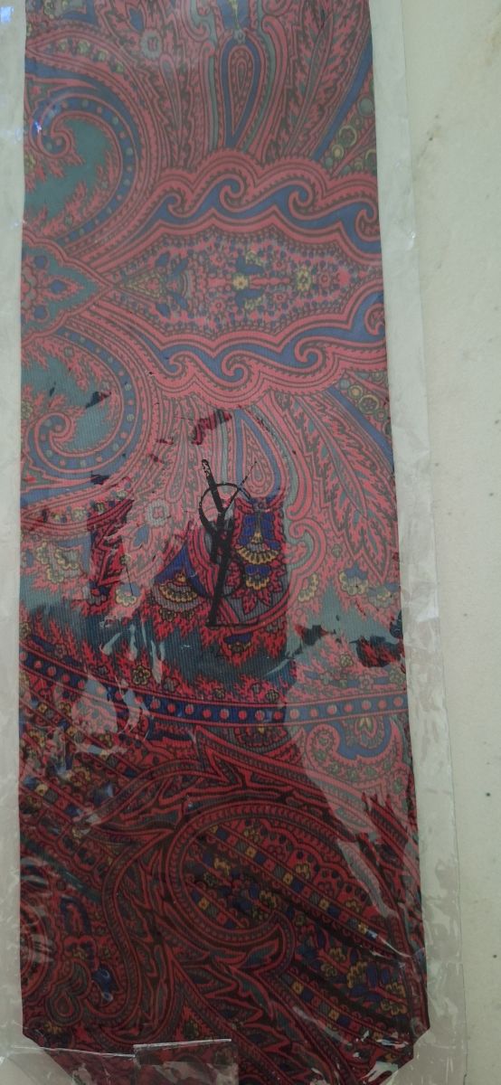 Cravatta Yves Saint Laurent - Rossa e Blu