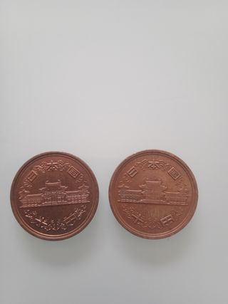2 Monedas 10 Yen Japón