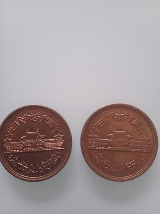2 Monedas 10 Yen Japón