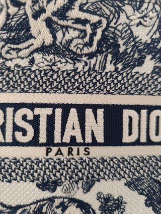 Borsa Dior mini Book Tote - Blu e Bianco