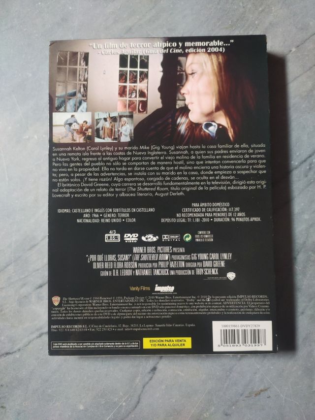 ¡Por Qué Lloras, Susan? - DVD Gig Young, Carol Lyn