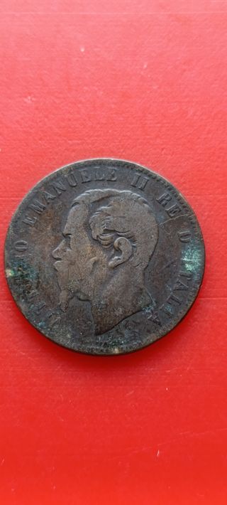 Moneda 10 Céntimos Italia 1867