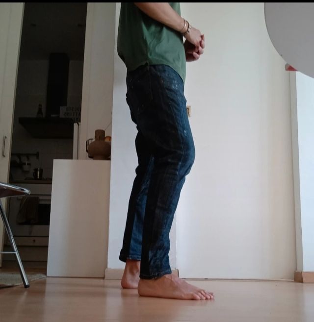 Jeans denim azul marino