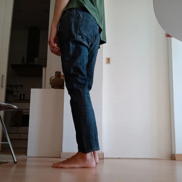 Jeans denim azul marino