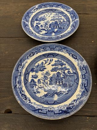 2 Piatti Blue Willow