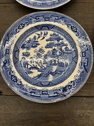 2 Piatti Blue Willow