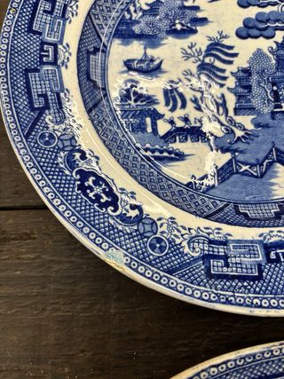 2 Piatti Blue Willow