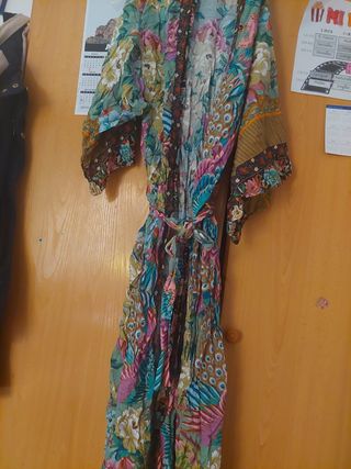 Vestido largo estampado floral