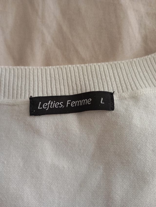 Camiseta Lefties Femme blanco - Talla L