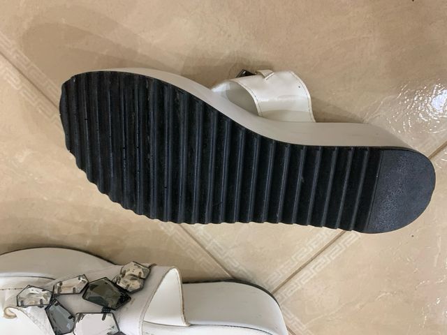 Infradito Susy bianchi con strass