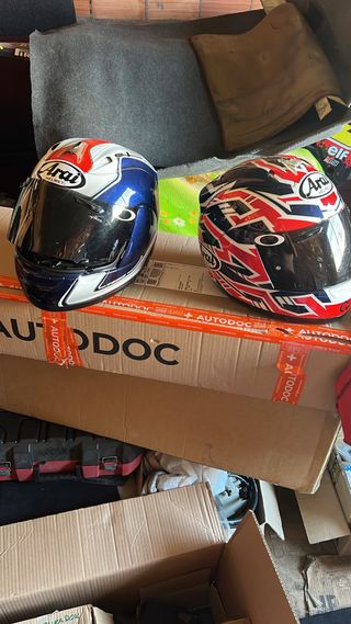 2 Cascos Arai RX7 Corsair talla S