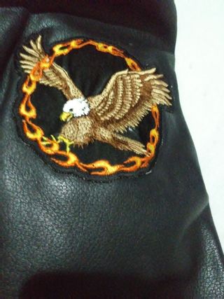 Chaqueta cuero River Road negra