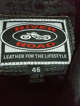 Chaqueta cuero River Road negra
