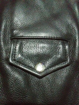 Chaqueta cuero River Road negra
