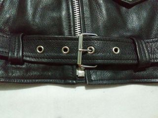 Chaqueta cuero River Road negra
