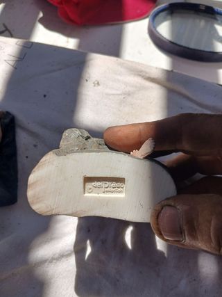 2 Angioletti in pietra, dipinti a mano