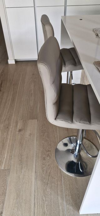 2 Taburetes isla beige